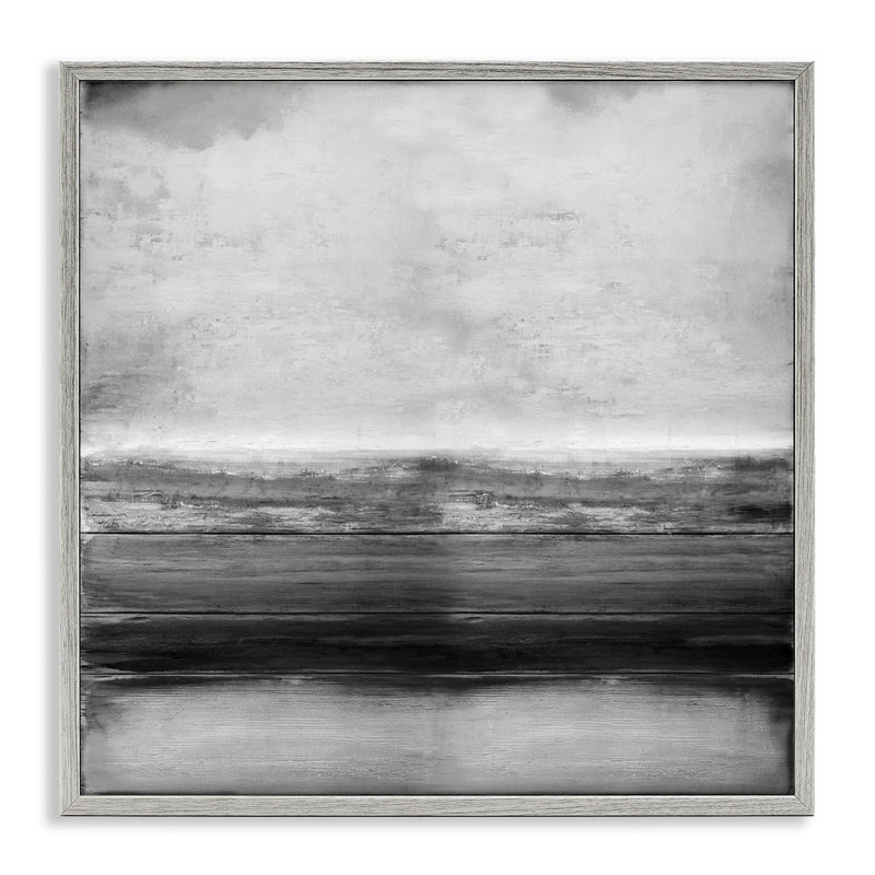 Abat-jours monochromes gris rustiques superposés - impression, Estampe numérique Farmhouse, H 17 po x l 17 po