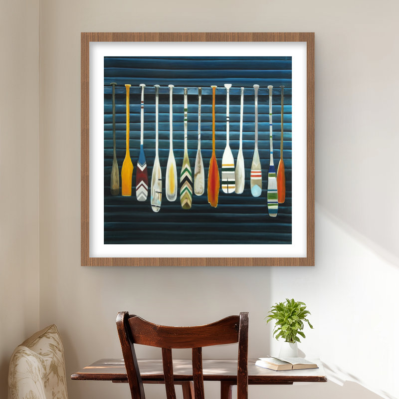 Paddles - Imprimé mat pour bateau, Brun, H 24 po x l 24 po