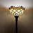 Keedysville Tiffany Torch Floor Lamp Beige Stained Glass Beans LED Bulb Included 12"W*12"D*66"H