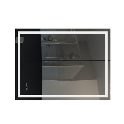 Frameless Dimmable Anti-Fog LED Wall Bathroom Vanity Mirror