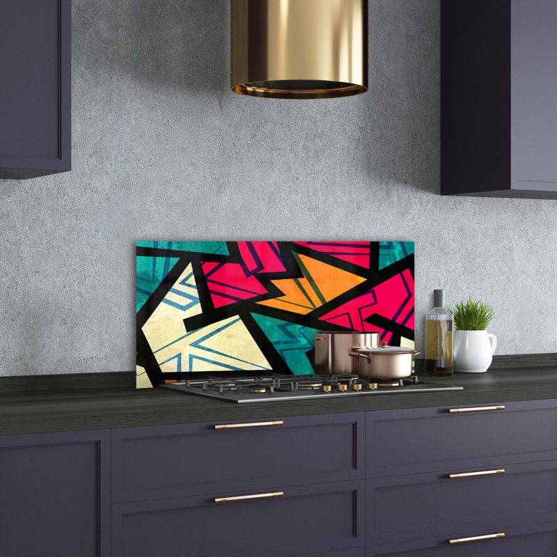 50cm W x 100cm L Glass Peel and Stick Panel