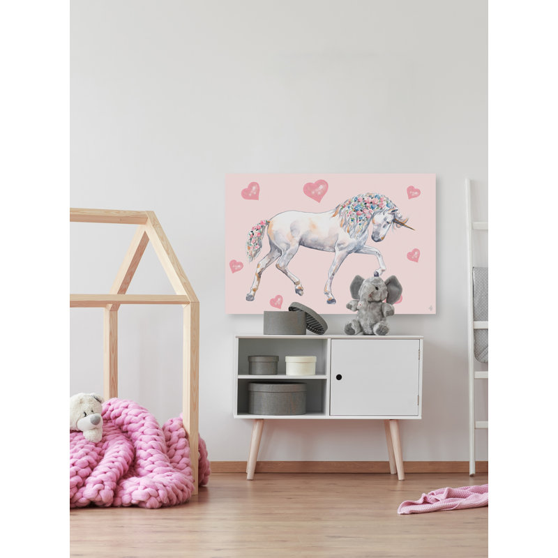 «Plattsburg», reproduction de licorne sur toile tendue, H 8 po x l 12 po