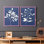 «Night Sky Silhouette I», reproduction encadrée de qualité supérieure - prête à être accrochée - aucun clou requis - aucun clou requis