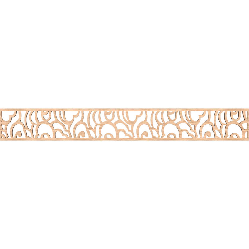Moulure de panneau Springfield, Chêne rouge, H 6 po x l 46,5 po x P 0,375 po