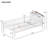 Wood Platform Bed with House-shaped Headboard, LED and Built-in Storage-1298369113-1298369114