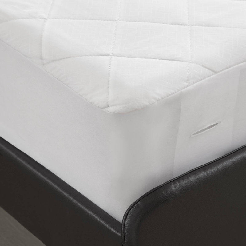 Embossed Microfiber Heated Mattress Pad, Full
