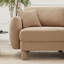 Canapé-lit 2 places avec accoudoirs en forme de coquillage, repose-pieds amovible et pieds cylindriques Boucle-2023878238
