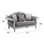 Causeuse en tissu avec 3 coussins
