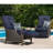 Craighead Luxury Recliner Patio Chair with Plush Cushions and Accent Pillow-2107153624