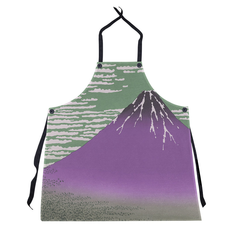 Tablier à vent clair katsushika hokusai, fine, Mauve / Vert