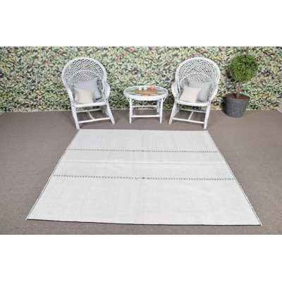 Tapis antique en chanvre turc Boho