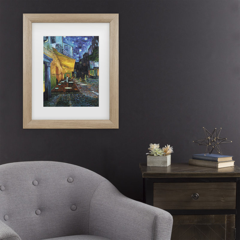 «Vincent Terrace» encadré par Vincent Van Gogh, Argent, H 23,5 po x l 19,5 po x P 0,75 po