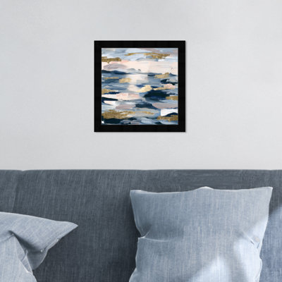 Abstract Smoke On The Water Gold - Picture Frame Graphic Art