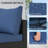 5 Pcs Outdoor Conversation Sets Outdoor Sectional Sofa W/ Cushion & Ottoman-959557557