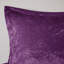 Édredon double / grand en velours mauve - Diamant, comprend taies décoratives et oreiller, décor lavable pour le lit, fer à repasser à la machine-116011176-116011175