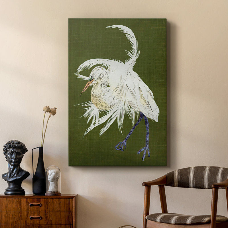 Heron Plumage II - galerie Cavas personnalisée, H 36 po x l 24 po