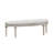 Curved Fabric Upholstered Bench