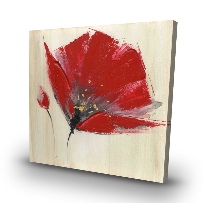 Two flowers - 32"x32" art on canvas