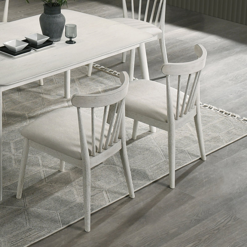 2 chaises d'appoint en bois massif blanc pour la salle à manger et le salon de cuisine idéal pour un assemblage rapide, 20,63 po de profondeur, 22,19 de largeur, 31,3 de hauteur,