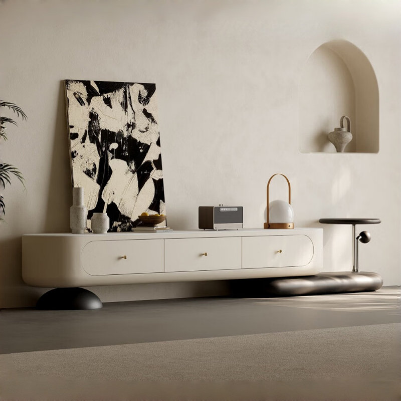 Meuble télé de style crème de luxe French Light