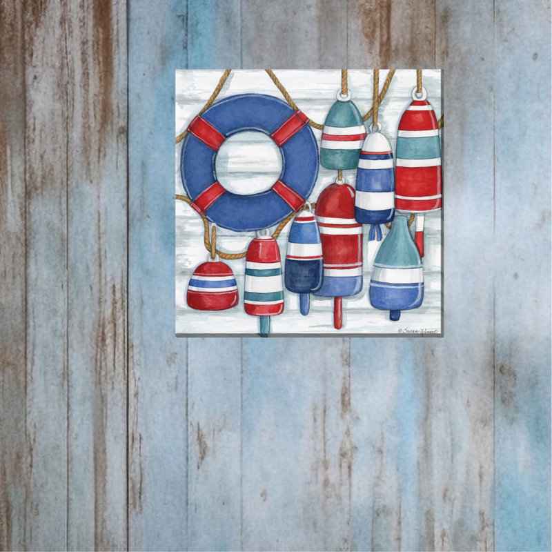 Art sur toile, "Patriotic Buoys"