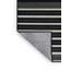 Tapis noir à rayures horizontales lavable à la machine-329434079