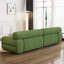 Canapé modulaire vert en coton et lin-247248258-247248262