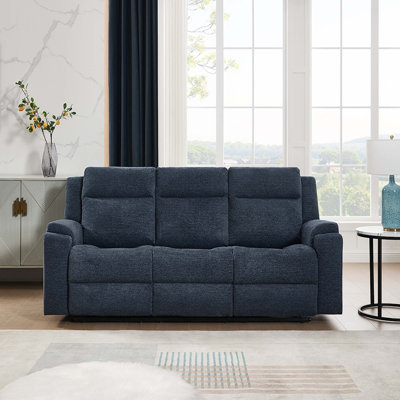 3 Seater Chenille Reclining Sofa