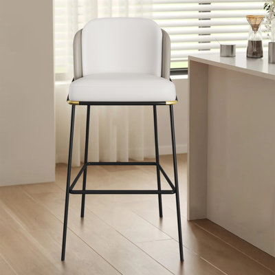 Yes Faux Leather Bar Stool