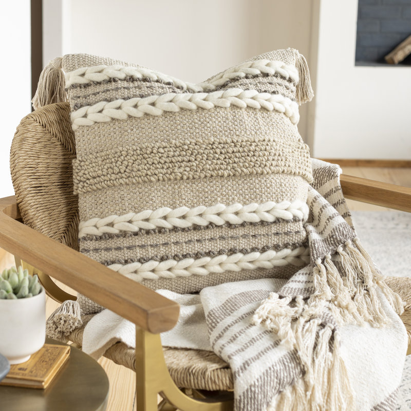 Coussin 100% coton Tov, Duvet, 22 po x 22 po
