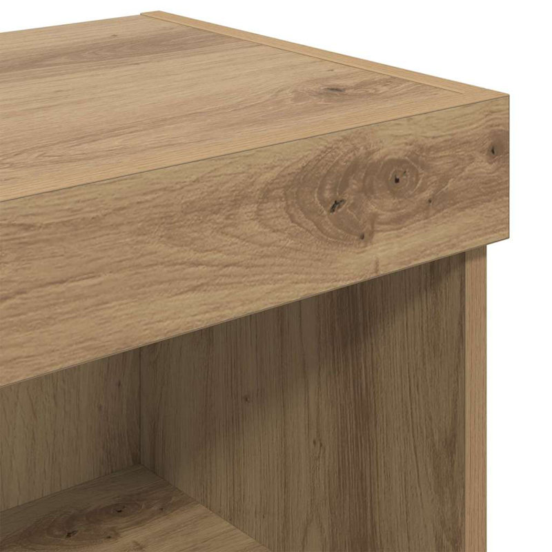 TV Stand, 30cm H x 100cm L x 30cm W, Artisan Oak