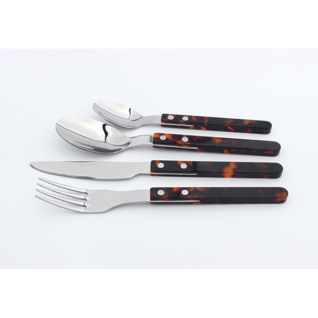 Cutlery Set Stainless Steel 4pc Sets Anydate Resin