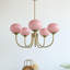 Lustre globe en laiton 5 lumières Marshmallow