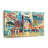Road To Austin City Grunge Canvas Print-281187858