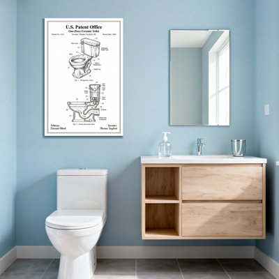 Schéma de conception de la toilette en céramique Bath & Laundry