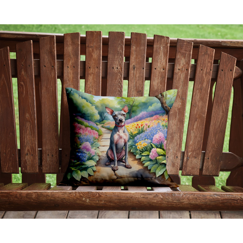 Coussin décoratif intérieur / extérieur Spring Path, H 14 po x l 14 po