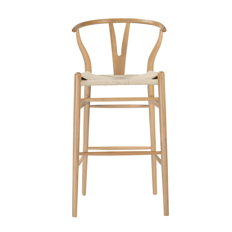 Tabouret de bar / de comptoir en bois massif Fairbanks, Tabouret de bar (siège d'une hauteur de 30,3 po), Naturel, Naturel