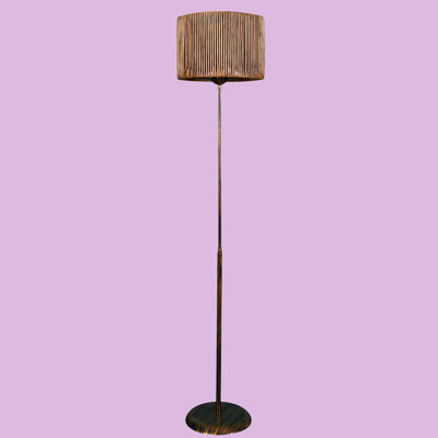 Lampe sur pied standard en métal