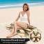 1 serviette de plage festive de Noël à motif de nœuds, grande microfibre pour la natation, les voyages et les activités de plein air, unisexe