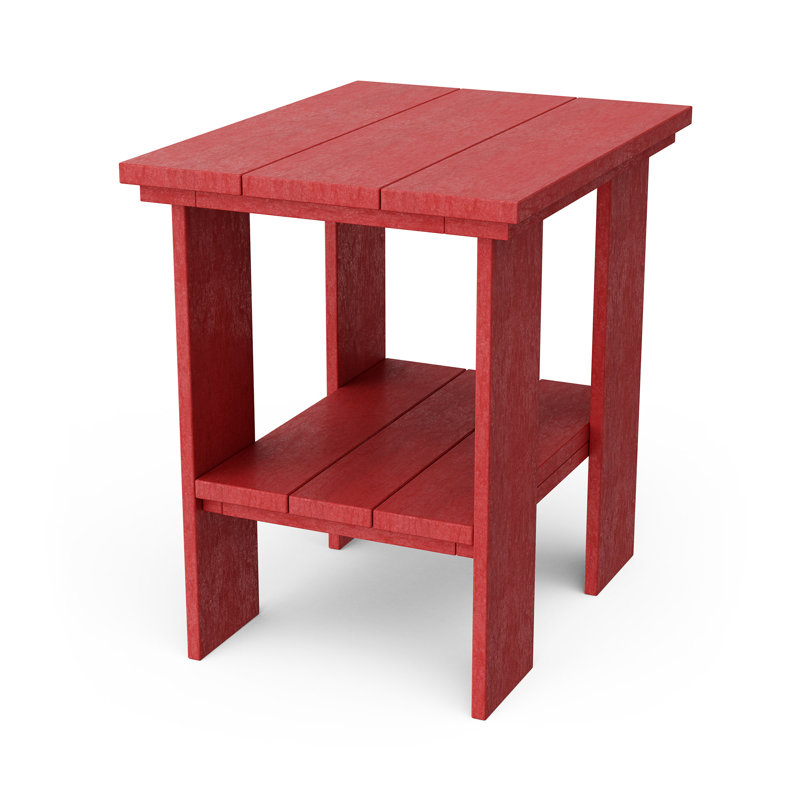 Table d'appoint contemporaine, Rouge cardinal