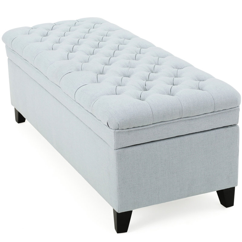 Storage Ottoman,Bench, Gray 