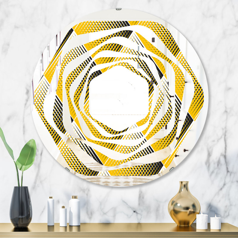 Miroir mural Whirl Rhombus, H 31,5 po x l po