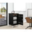 Chariot de chargement noir pour 30 personnes, tablettes et ordinateurs portables - avec portes verrouillables, roulettes, finition de revêtement de puissance, tablette pour ordinateur portable 30 + 2 baies, noir, chargement rapide, rangement sécurisé, conception facile à assembler