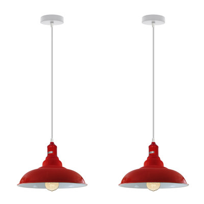 Abaas 1 - Light Antique Hand-painted High Temperature Dome Pendant