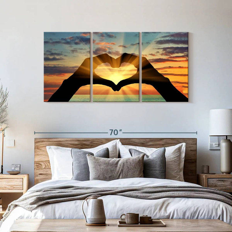 Love 3 pièces, H 62 po x l 30 po x P 1,25 po