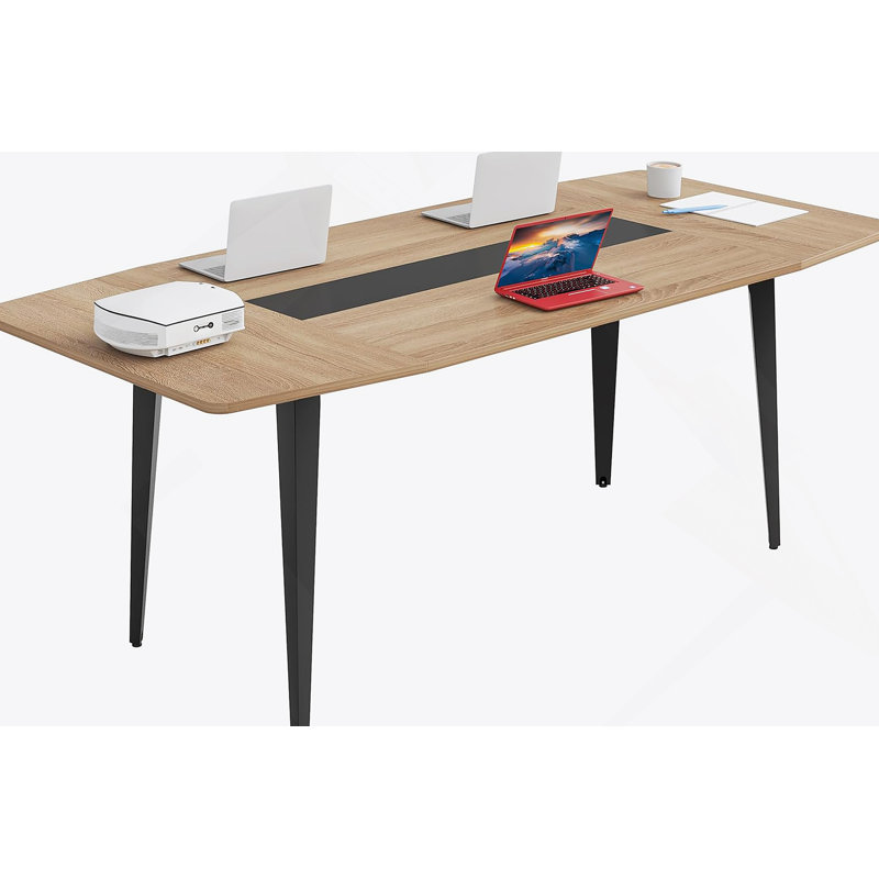 Table de bureau en forme de bateau, table de réunion, table de conférence au design contemporain