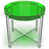 Vert / chrome