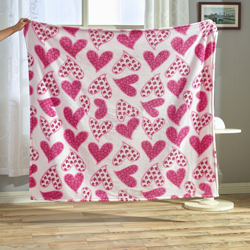 Scarlette Romantic Plush Throw Blanket