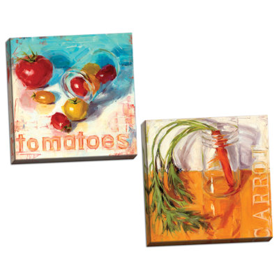 Carrot and Tomatoes par Annie Salness - ensemble de 2 reproductions