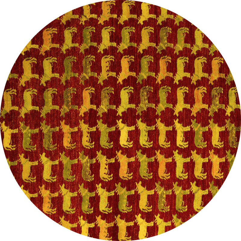 Tapis jaune, Rond 6 pi
